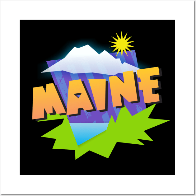 Maine Graphic Wall Art by Dale Preston Design